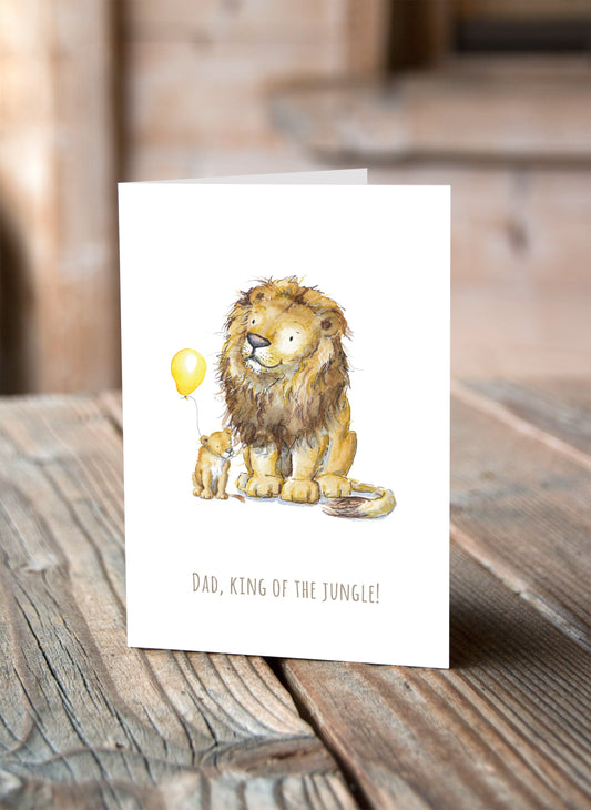 King of the Jungle - Father's Day Card - Wildlife Collection - Pack of 6