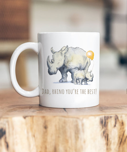 Rhino You're The Best Father's Day Ceramic Mug - Wildlife Collection
