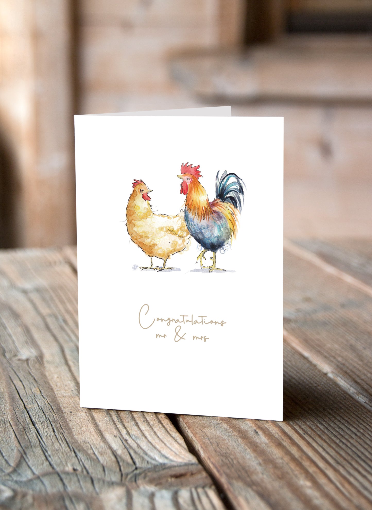 Country Chicks Wedding Greeting Card - Pack of 6