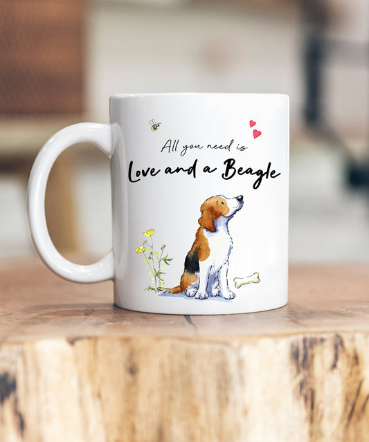 Love and a Beagle Ceramic Mug