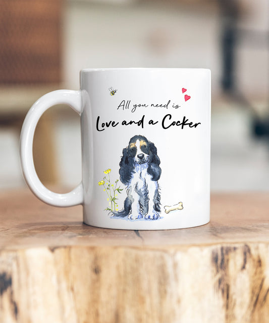 Love and a Cocker Ceramic Mug