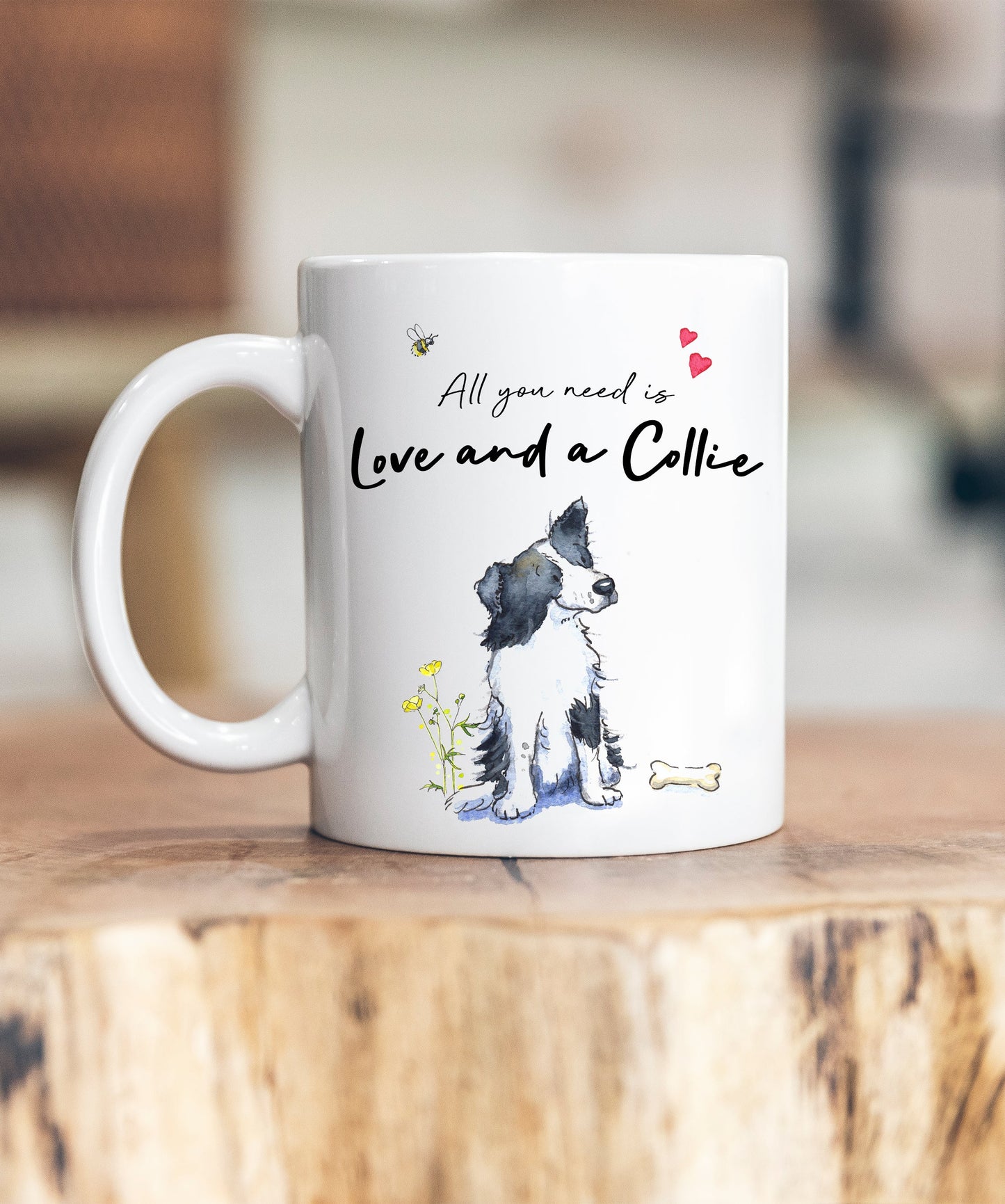 Love and a Collie Ceramic Mug