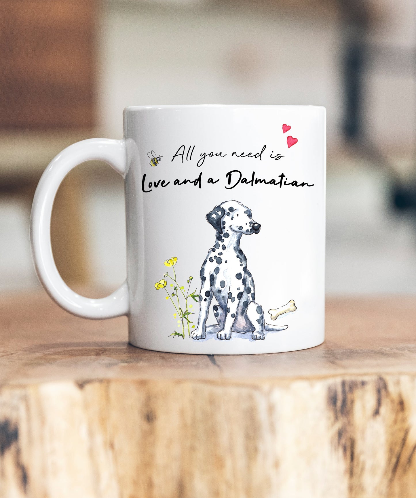 Love and a Dalmatian Ceramic Mug