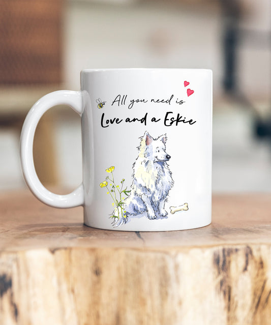 Love and a Eskie Ceramic Mug