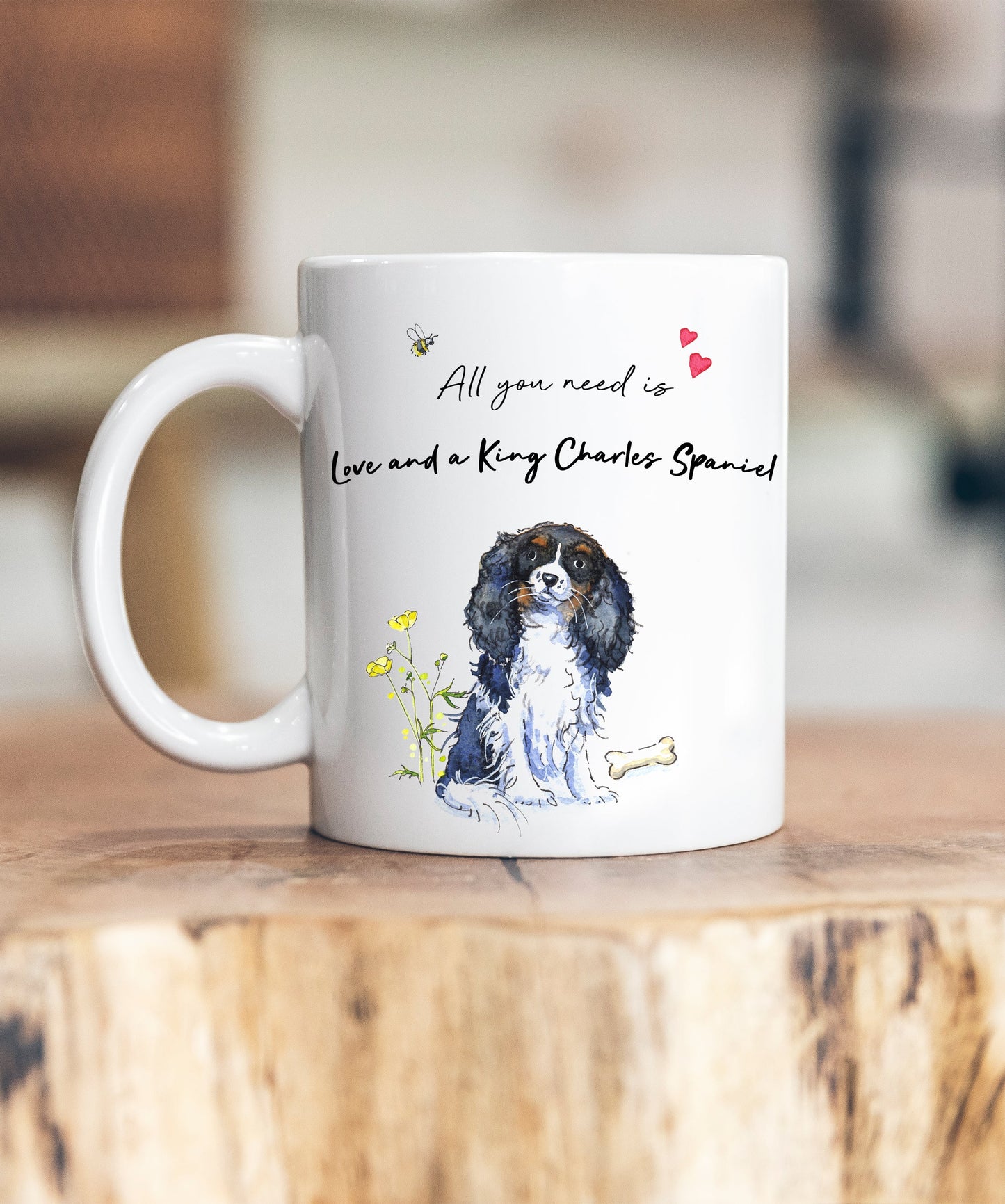 Love and a King Charles Spaniel Ceramic Mug