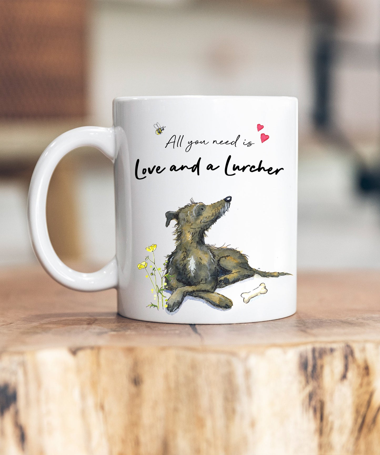 Love and a Lurcher Ceramic Mug