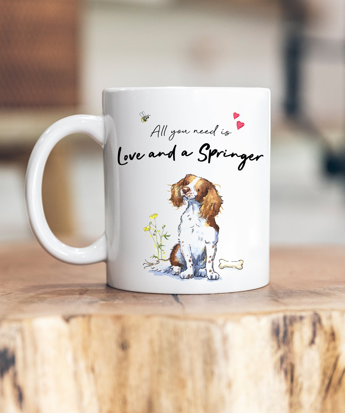 Love and a Springer Ceramic Mug