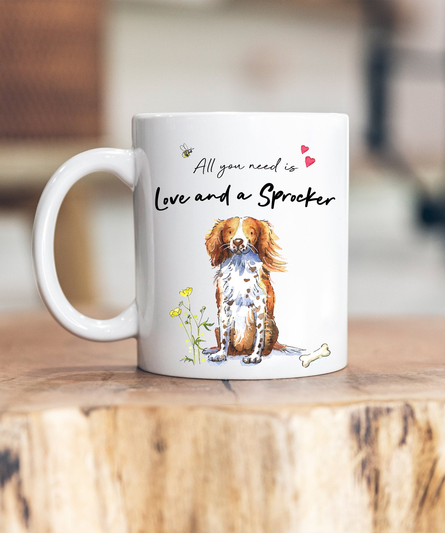 Love and a Sprocker Ceramic Mug