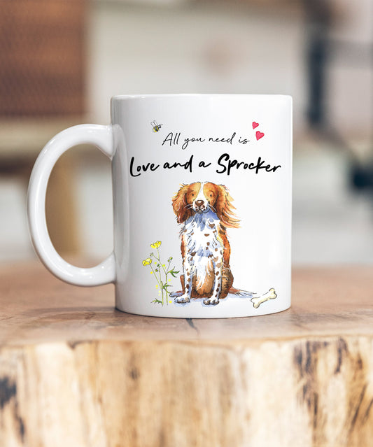 Love and a Sprocker Ceramic Mug