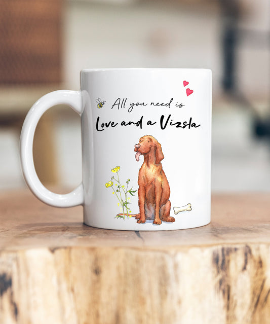 Love and a Vizsla Ceramic Mug