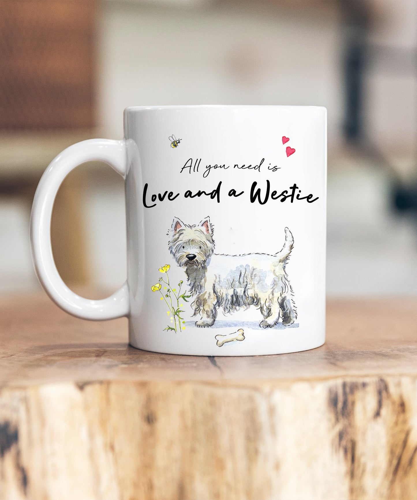 Love and a Westie Ceramic Mug