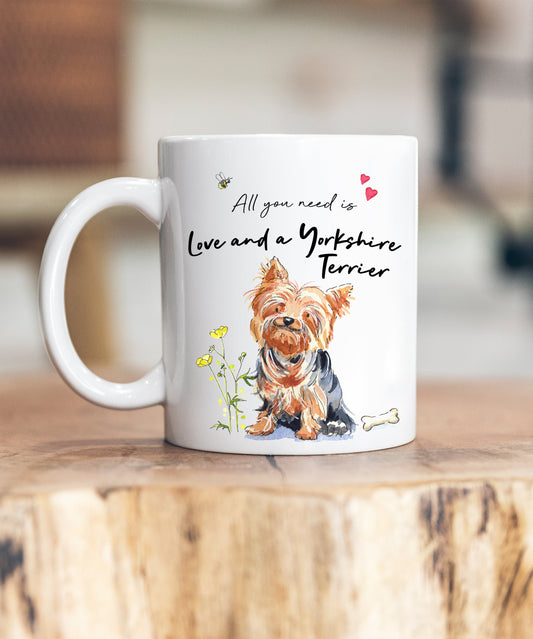 Love and a Yorkshire Terrier Ceramic Mug