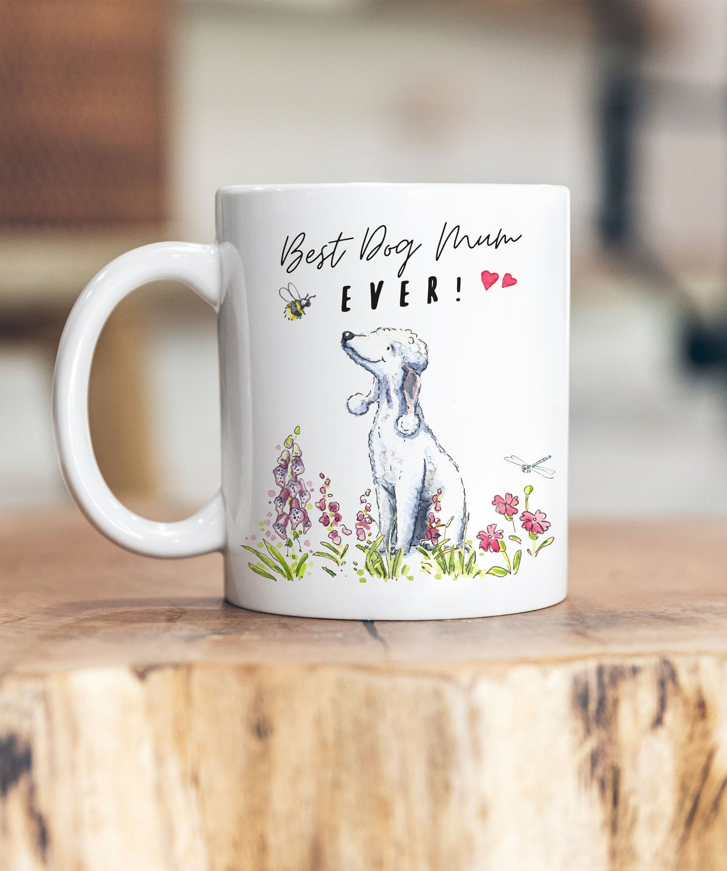 Best Dog Mum Bedlington Terrier Ceramic Mug