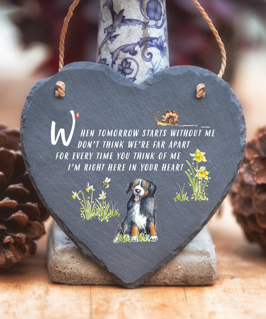 Bernese Mountain Dog - When Tomorrow Starts - Slate Heart