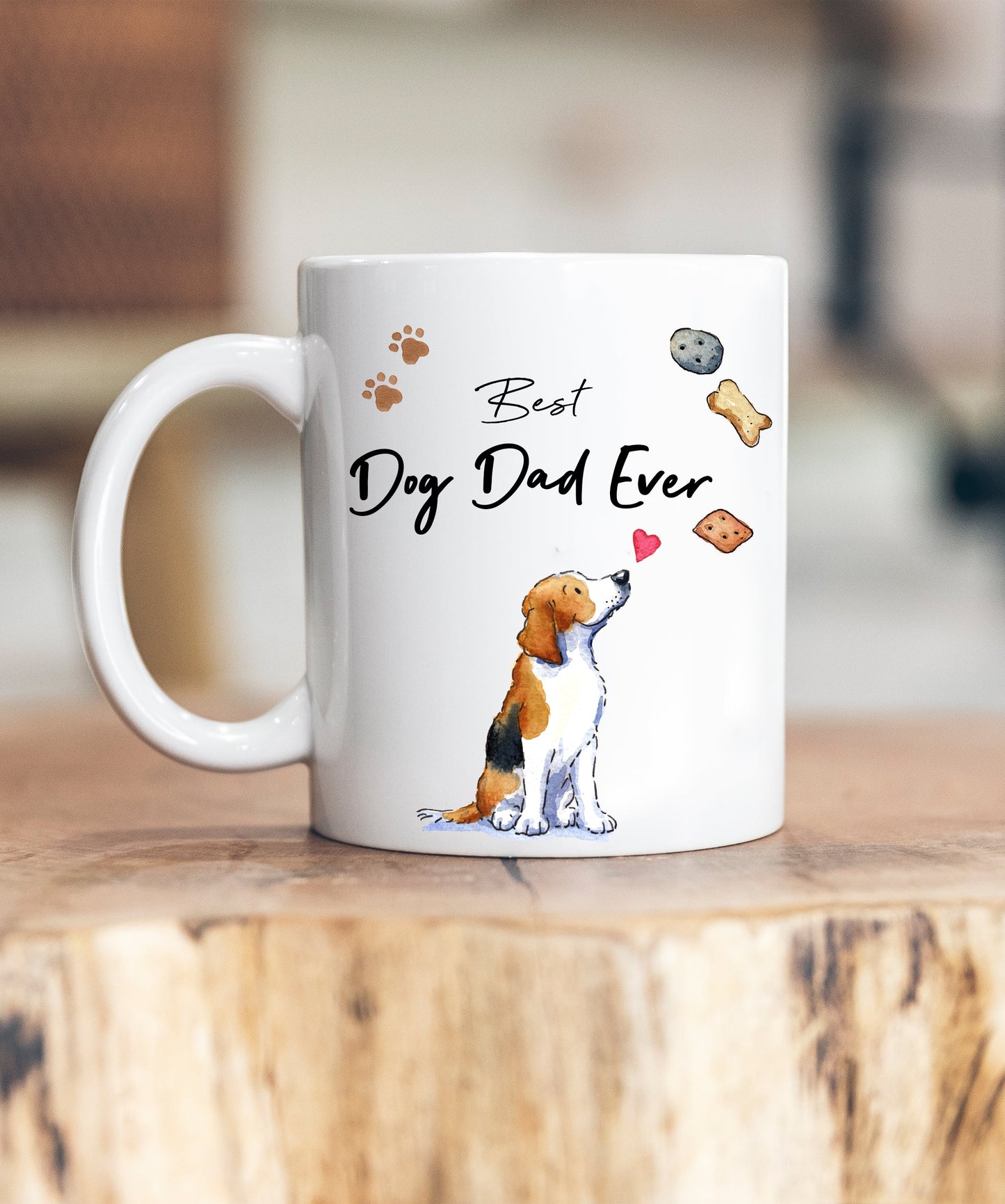 Best Dog Dad Beagle Ceramic Mug