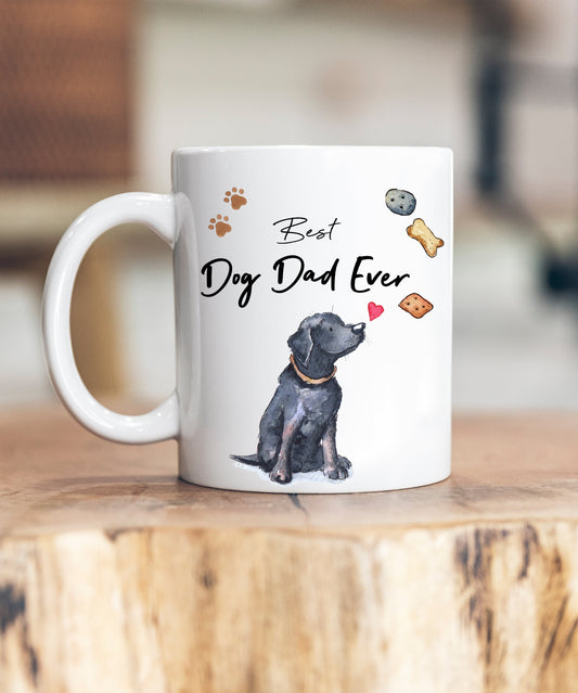 Best Dog Dad Black Labrador Ceramic Mug