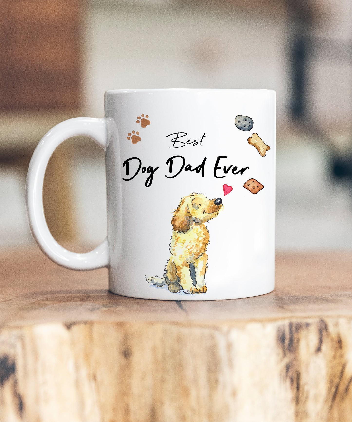 Best Dog Dad Cockapoo Ceramic Mug