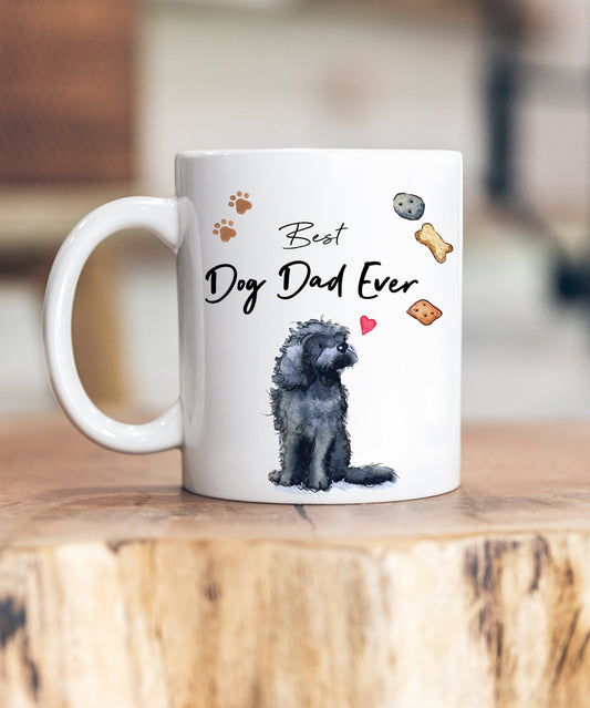 Best Dog Dad Cockapoo Black Ceramic Mug