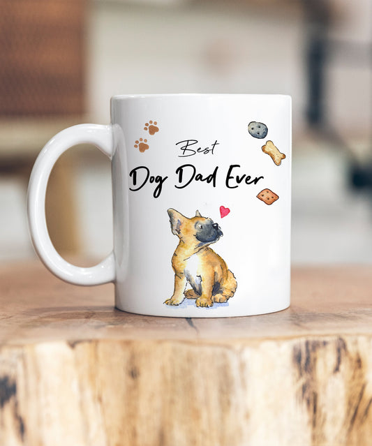 Best Dog Dad Frenchie Ceramic Mug