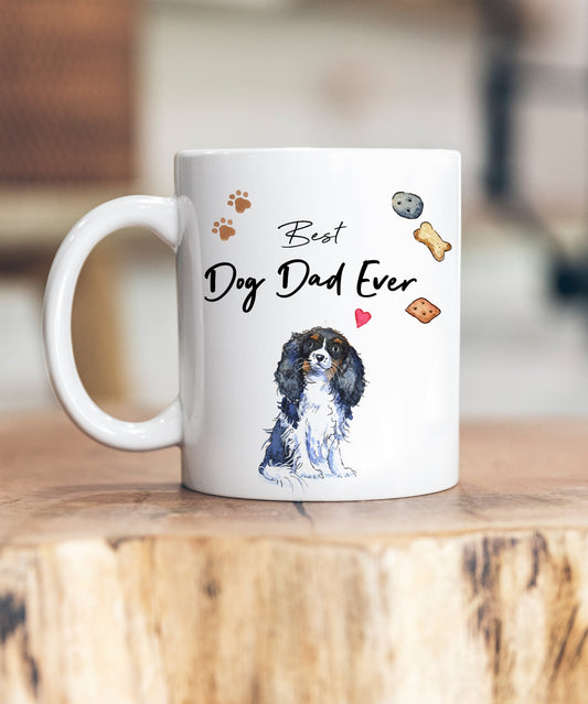 Best Dog Dad King Charles Spaniel Ceramic Mug