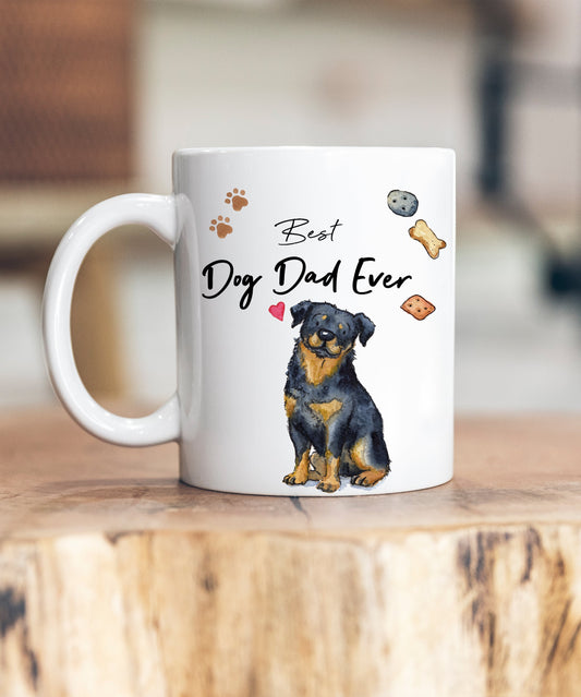 Best Dog Dad Rottweiler Ceramic Mug