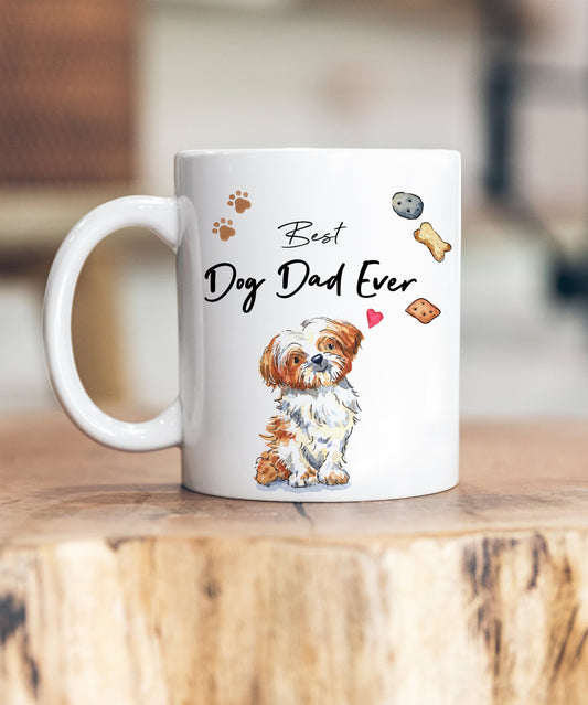 Best Dog Dad Shih Tzu Ceramic Mug