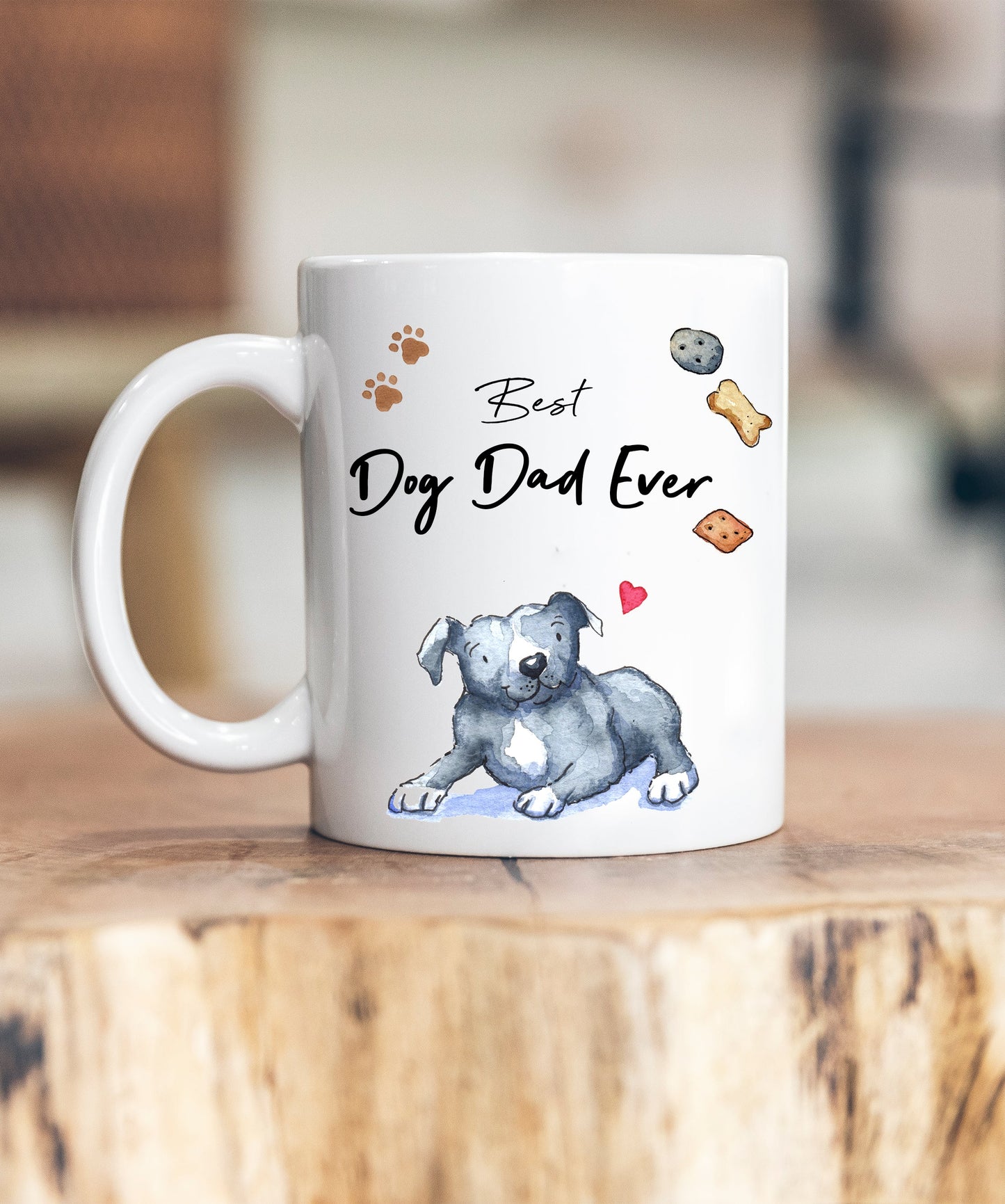 Best Dog Dad Staffie Ceramic Mug