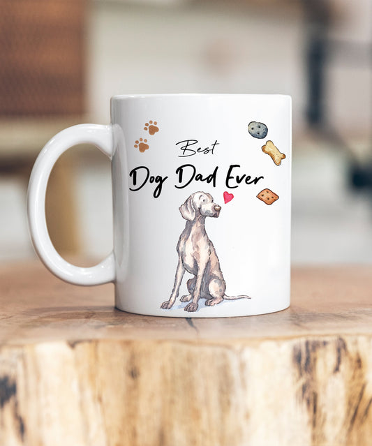 Best Dog Dad Weimaraner Ceramic Mug