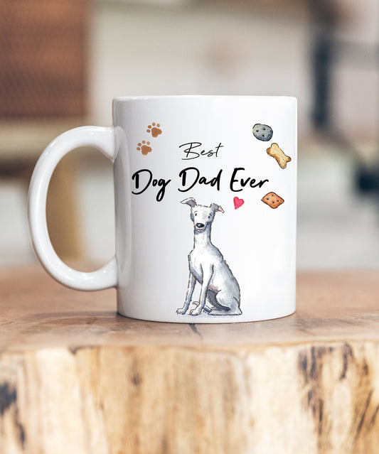 Best Dog Dad Whippet Ceramic Mug