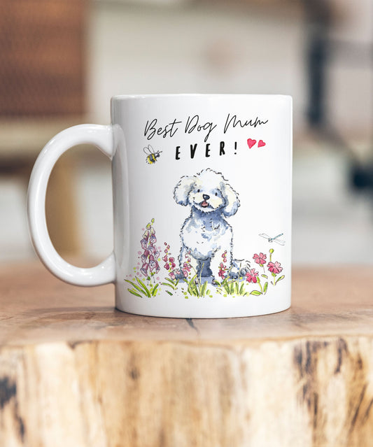 Best Dog Mum Bichon Frise Ceramic Mug