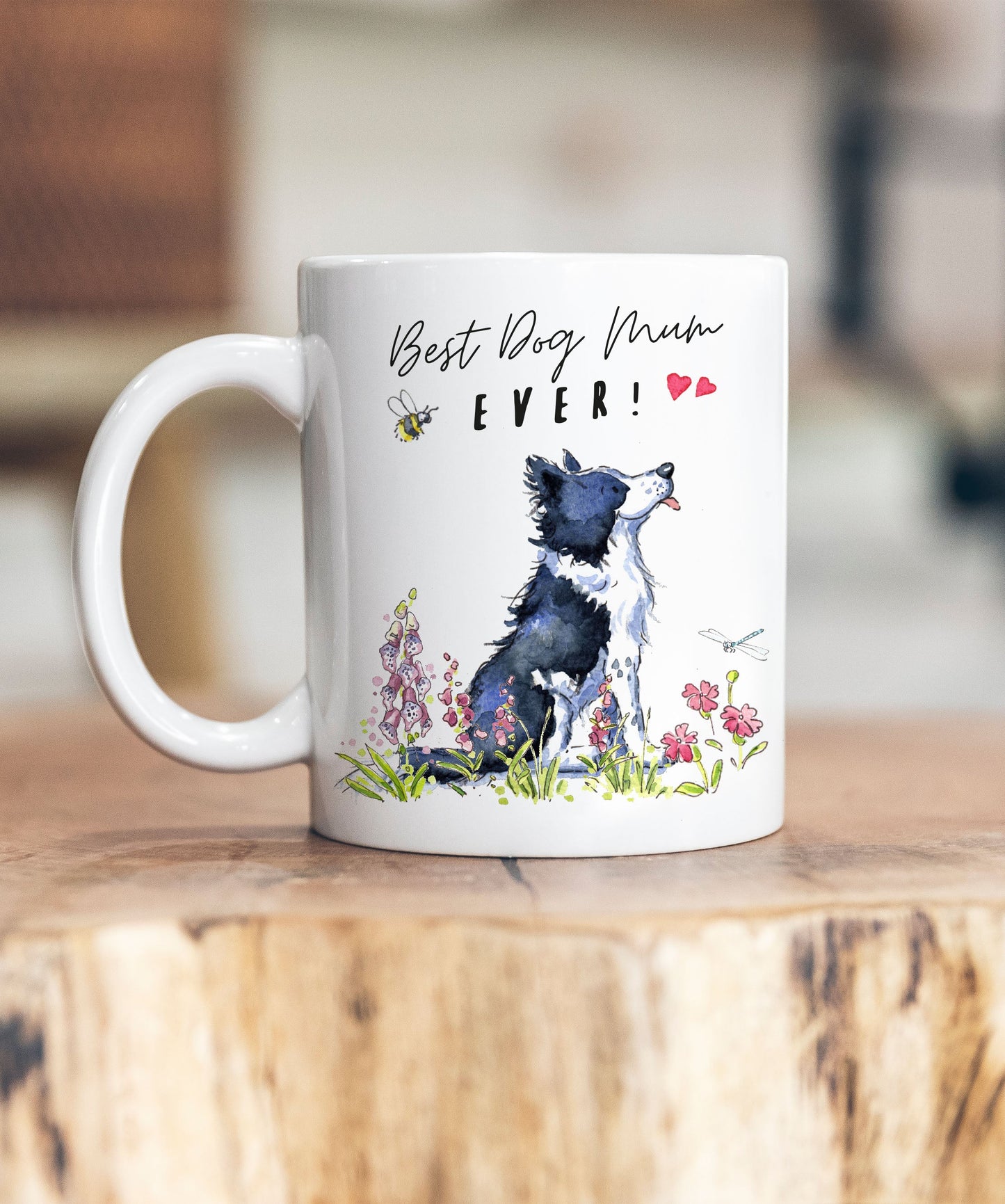 Best Dog Mum Border Collie Ceramic Mug