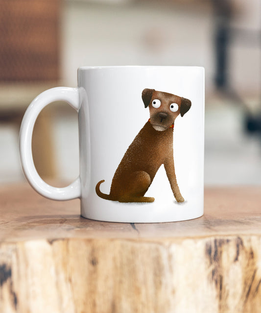 Border Terrier Art Ceramic Mug