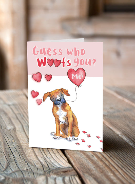 Boxer Valentine's Card