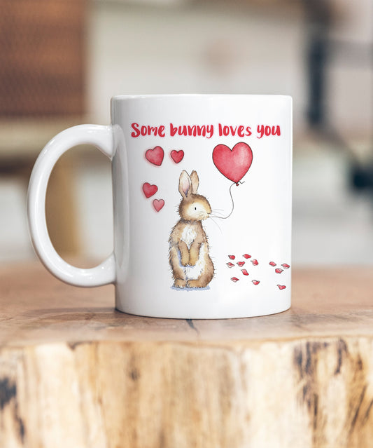 Some Bunny Loves You Valentine's Ceramic Mug