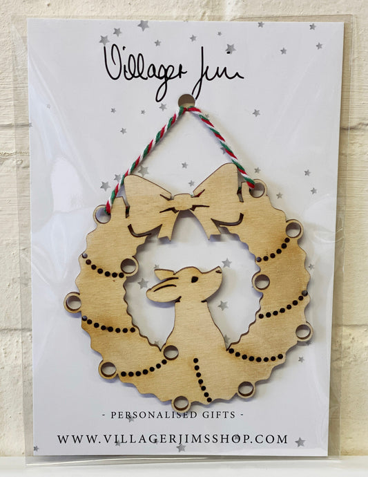 Chihuahua - Wooden Wreath Bauble