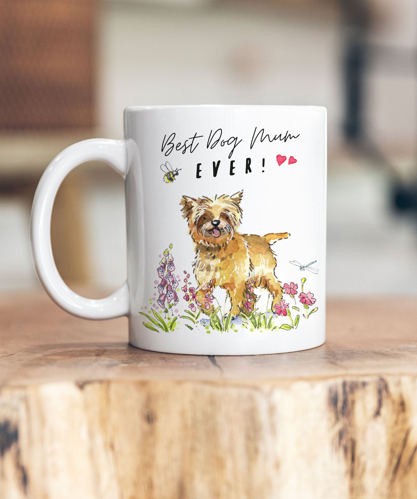 Best Dog Mum Cairn Terrier Tan Ceramic Mug