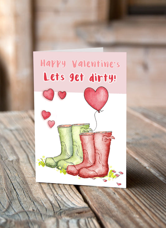 Let's Get Dirty Valentine's Card