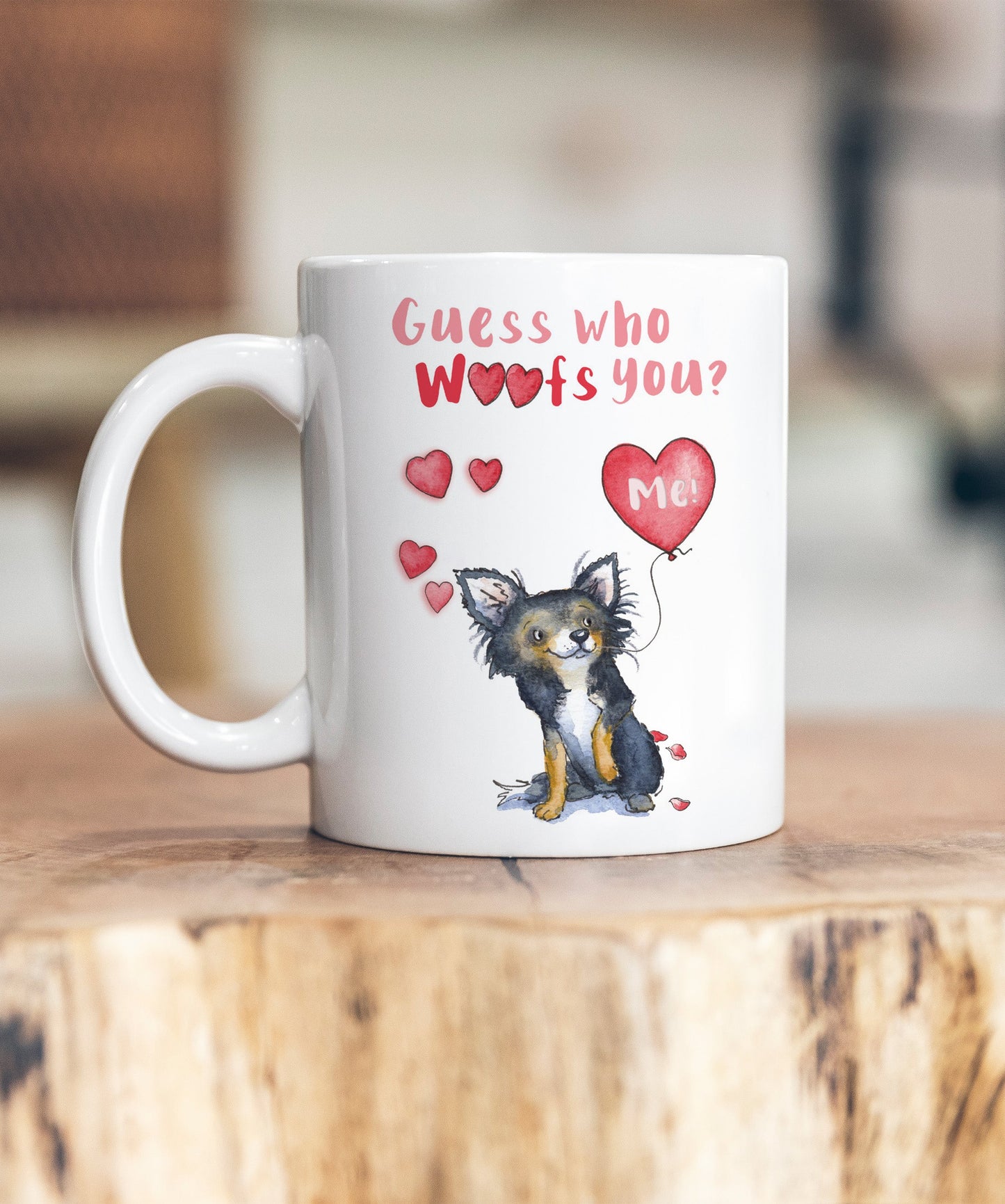 Chihuahua Guess Who Woofs You Ceramic Mug