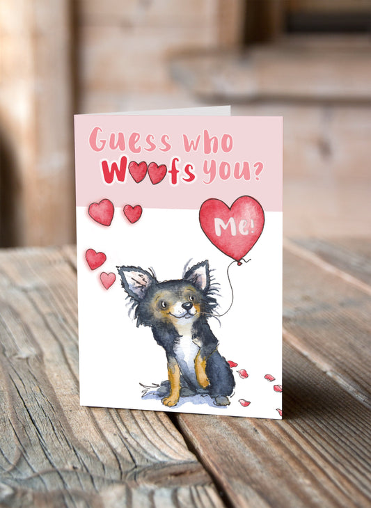 Chihuahua Valentine's Card