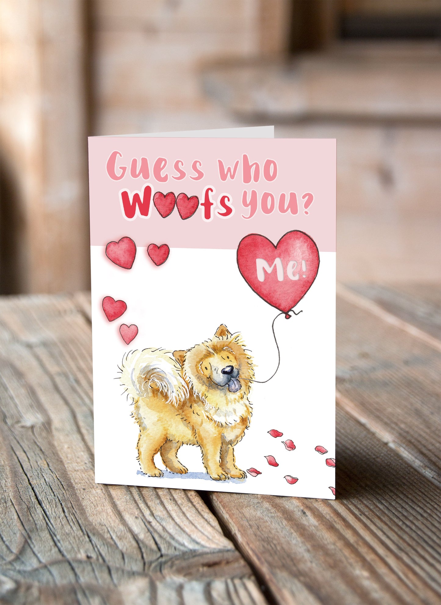 Chow Chow Valentine's Card