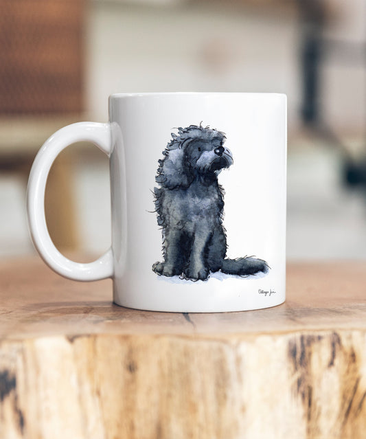 Cockapoo Black Ceramic Mug