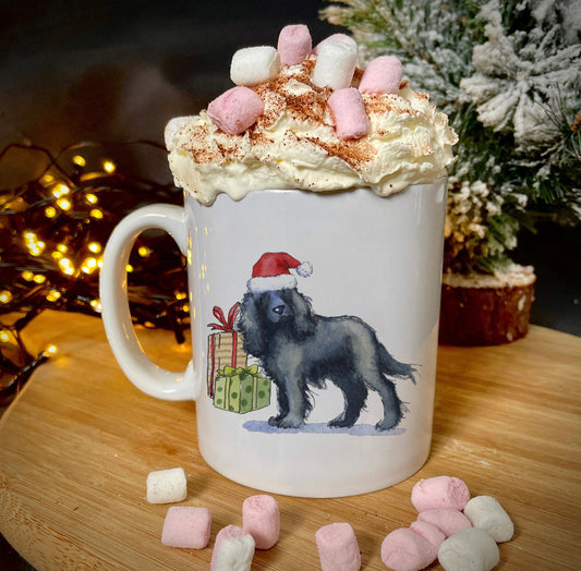 Cocker Black Christmas Ceramic Mug