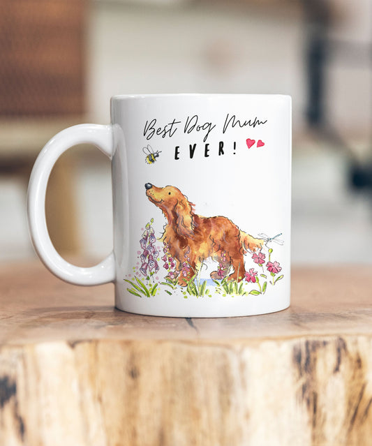 Best Dog Mum Cocker Tan Ceramic Mug