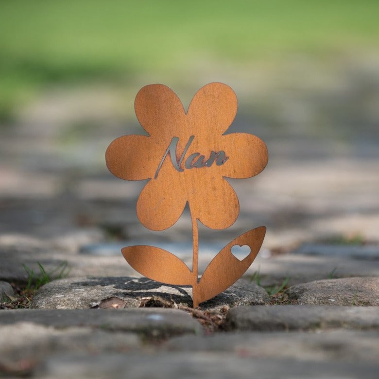 Nan Flower - Rustic Garden Sculpture