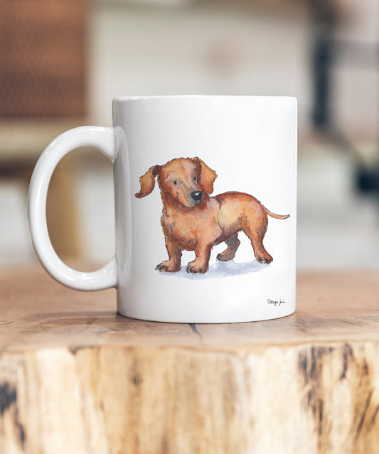 Dachshund Red Ceramic Mug