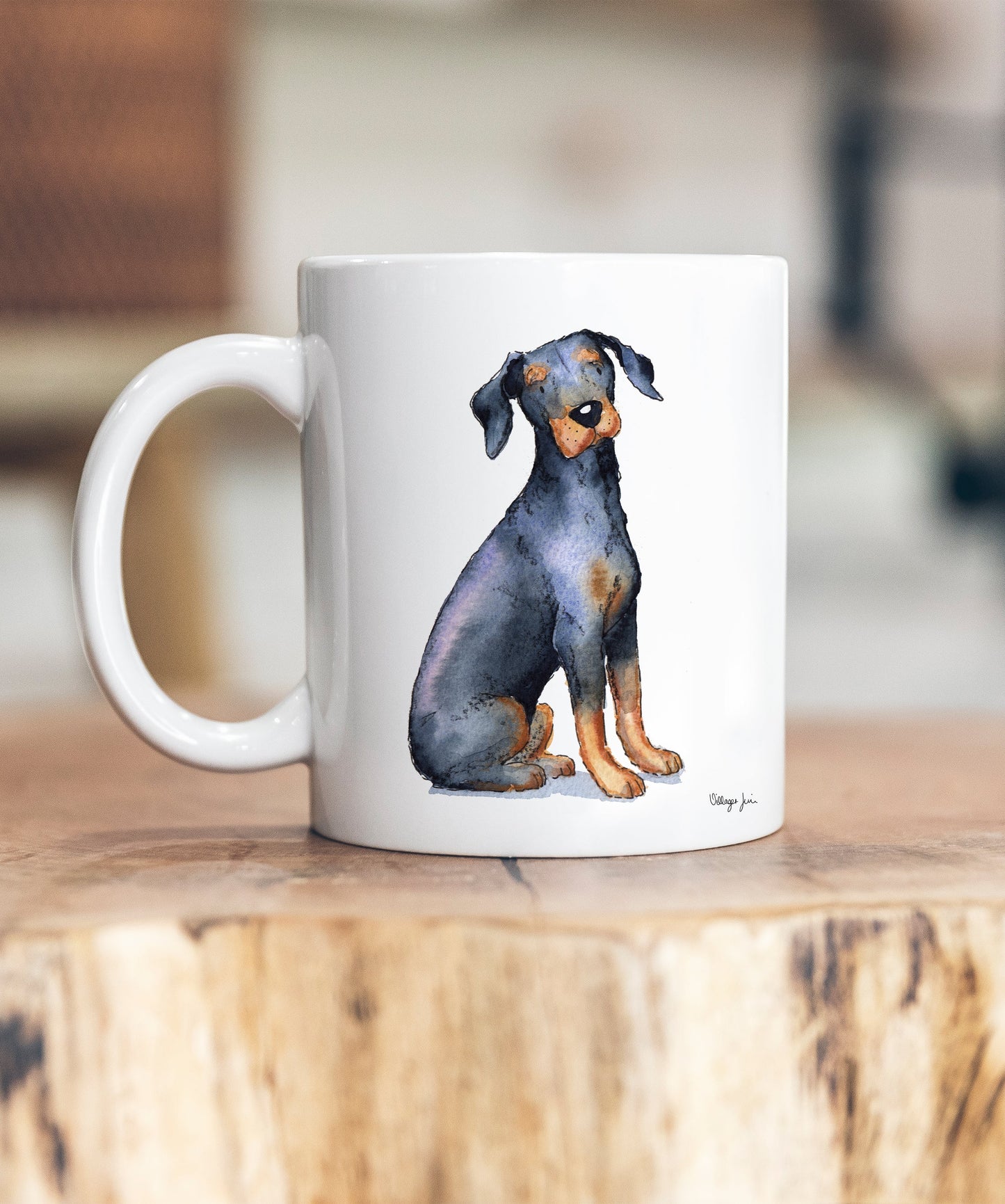 Doberman Ceramic Mug