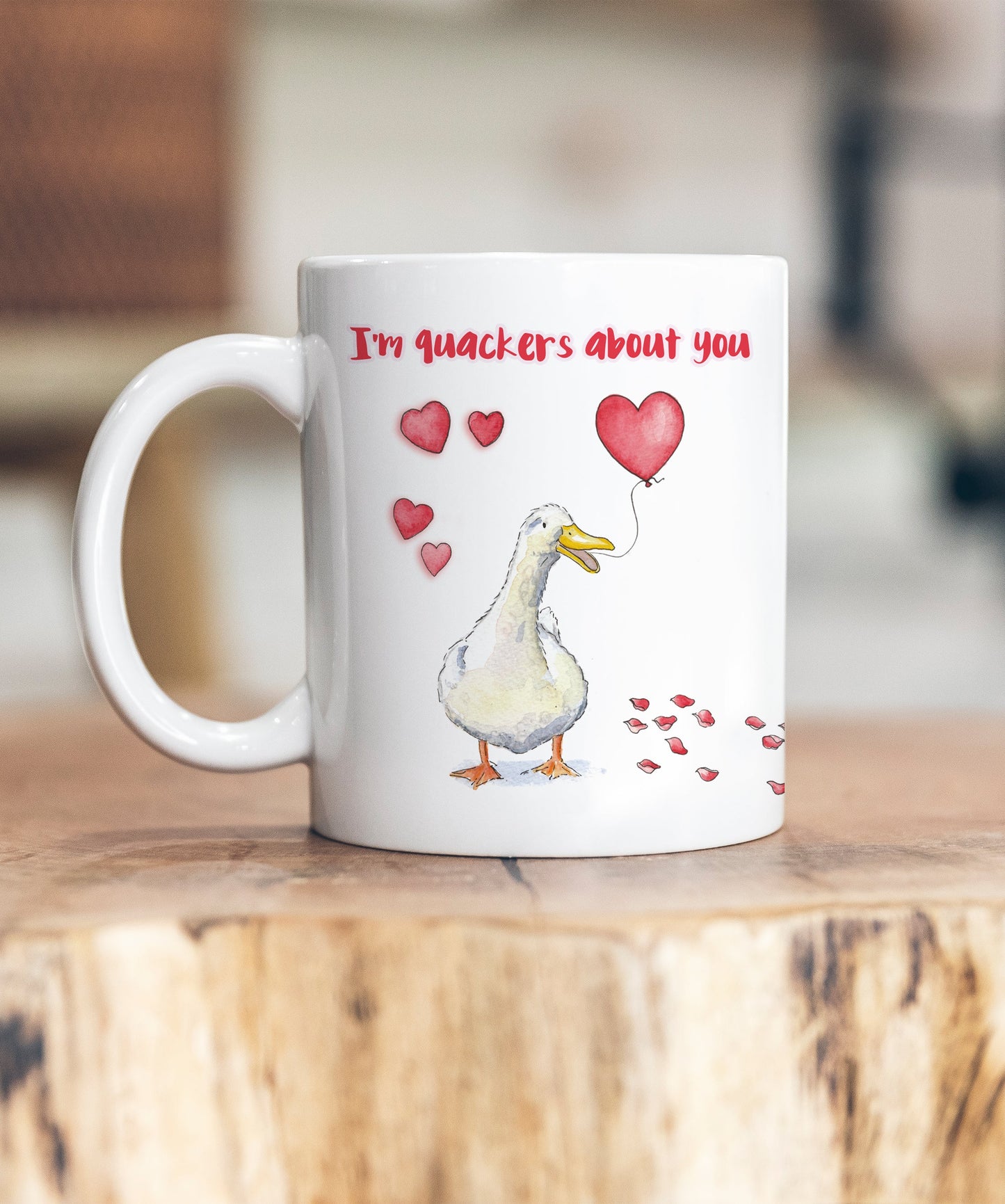 I'm Quackers About You Valentine's Ceramic Mug