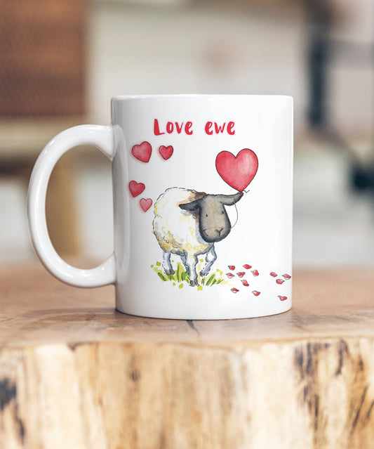 Love Ewe Valentine's Ceramic Mug