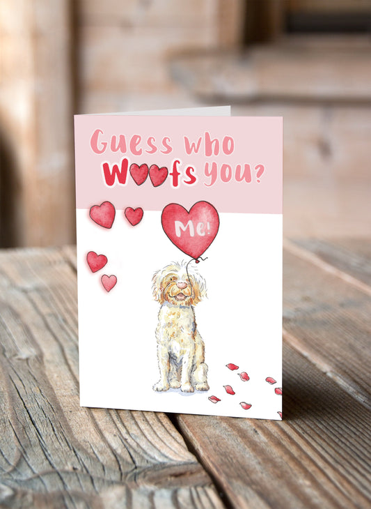 Goldendoodle Valentine's Card