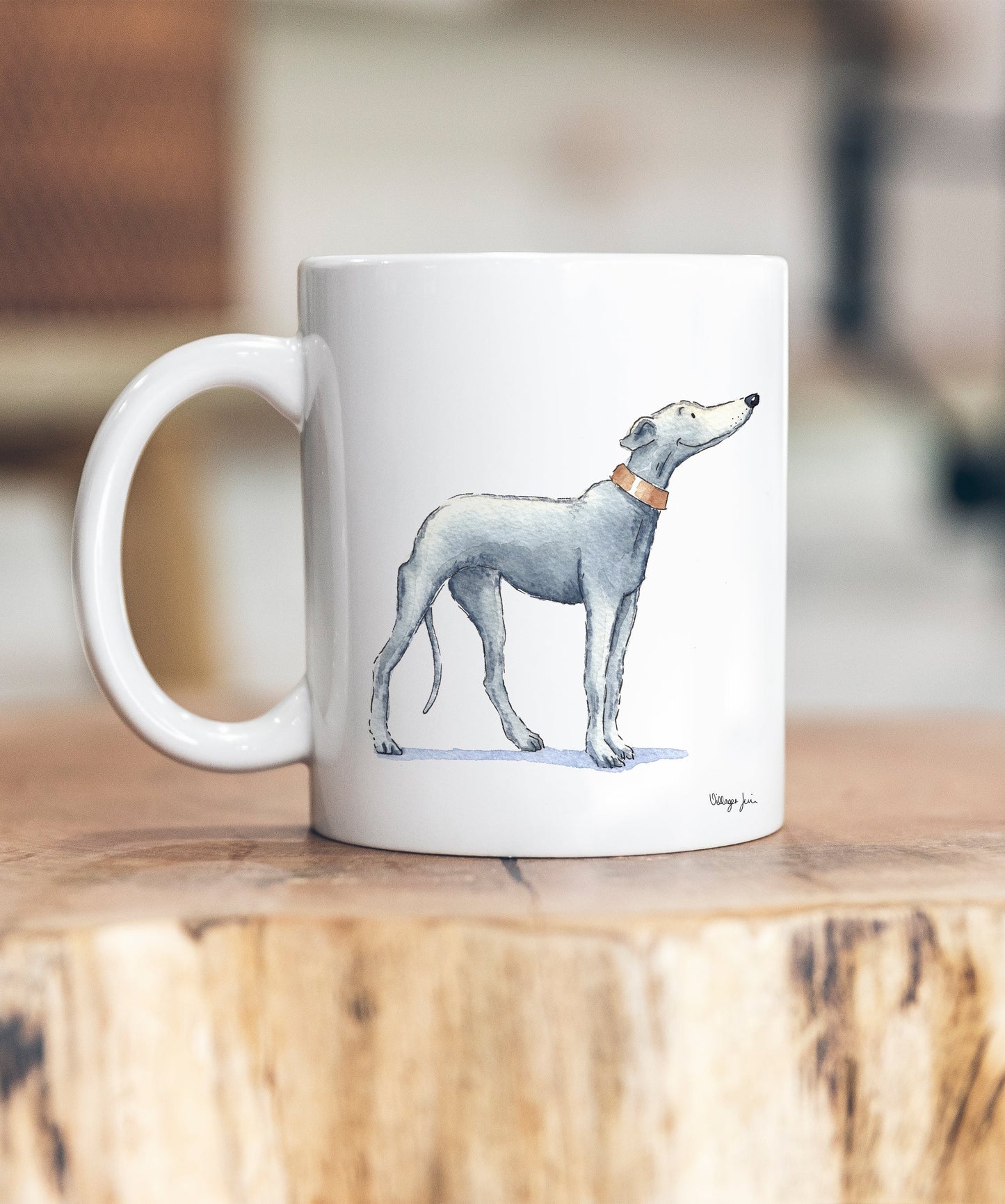 Greyhound Grey Ceramic Mug